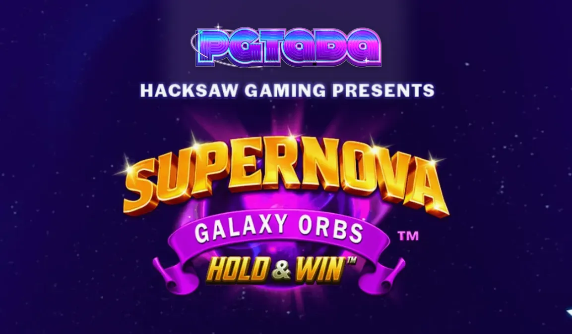 Interface do jogo Supernova Galaxy Orbs com símbolos de frutas e orbes cósmicos